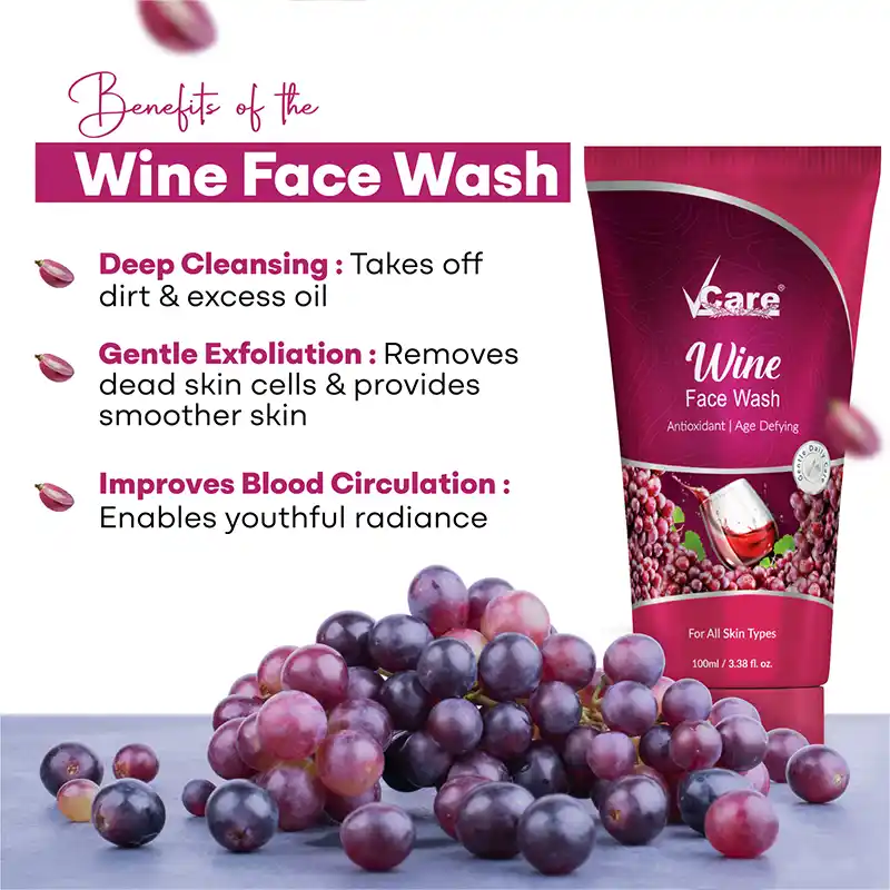 red wine face cleanser